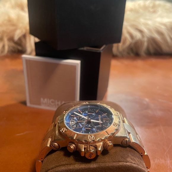 Michael Kors Rose Gold Chronograph Watch - Picture 2 of 7
